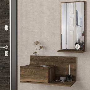 Coiffeuse suspendue avec miroir en bois Maroc