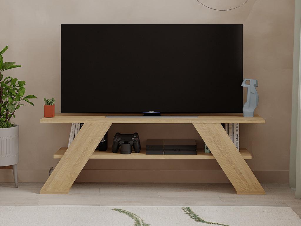 Table TV moderne FARFALLA 120cm - Chêne Table TV moderne FARFALLA 120cm - Chêne