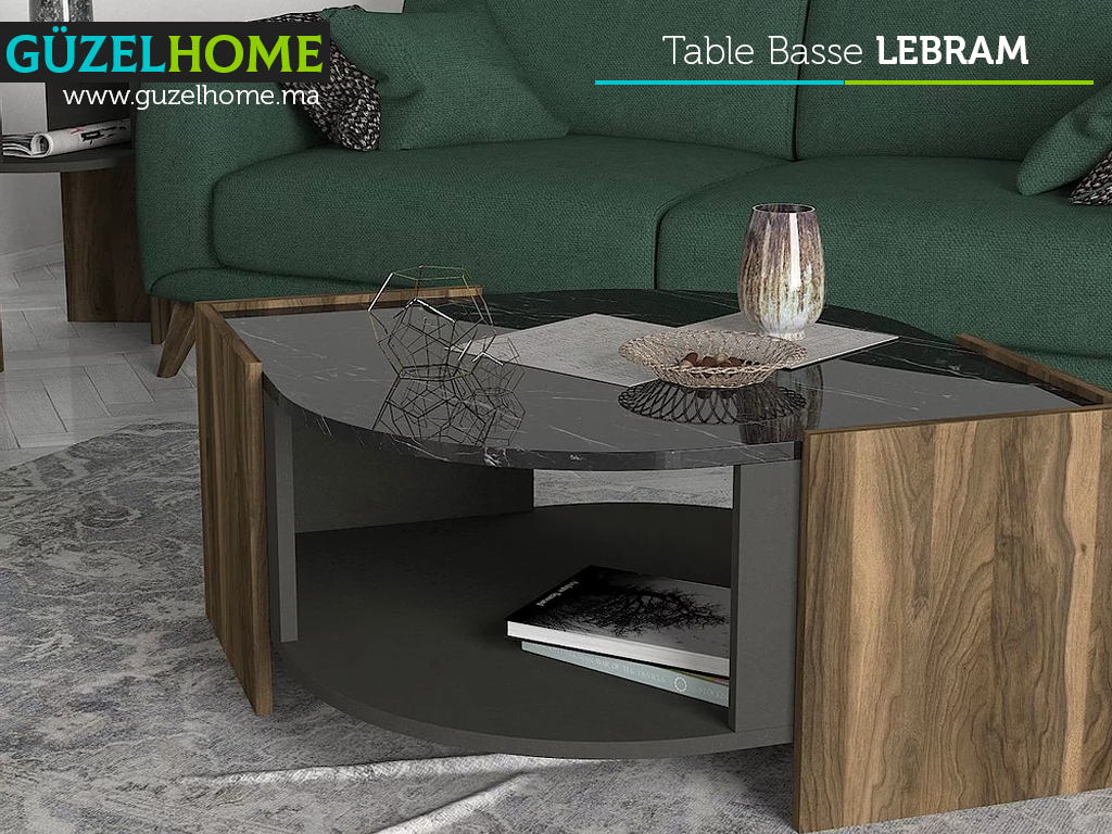Collection séjour LEBRAM - Table Basse+ 2 tables d'appoint Collection séjour LEBRAM - Table Basse+ 2 tables d'appoint