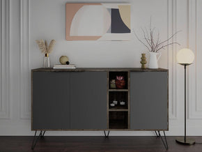 Console Buffet d'entrée CLARA 142 cm - design industriel - Meubles de décoration chez GÜZELHOME Maroc