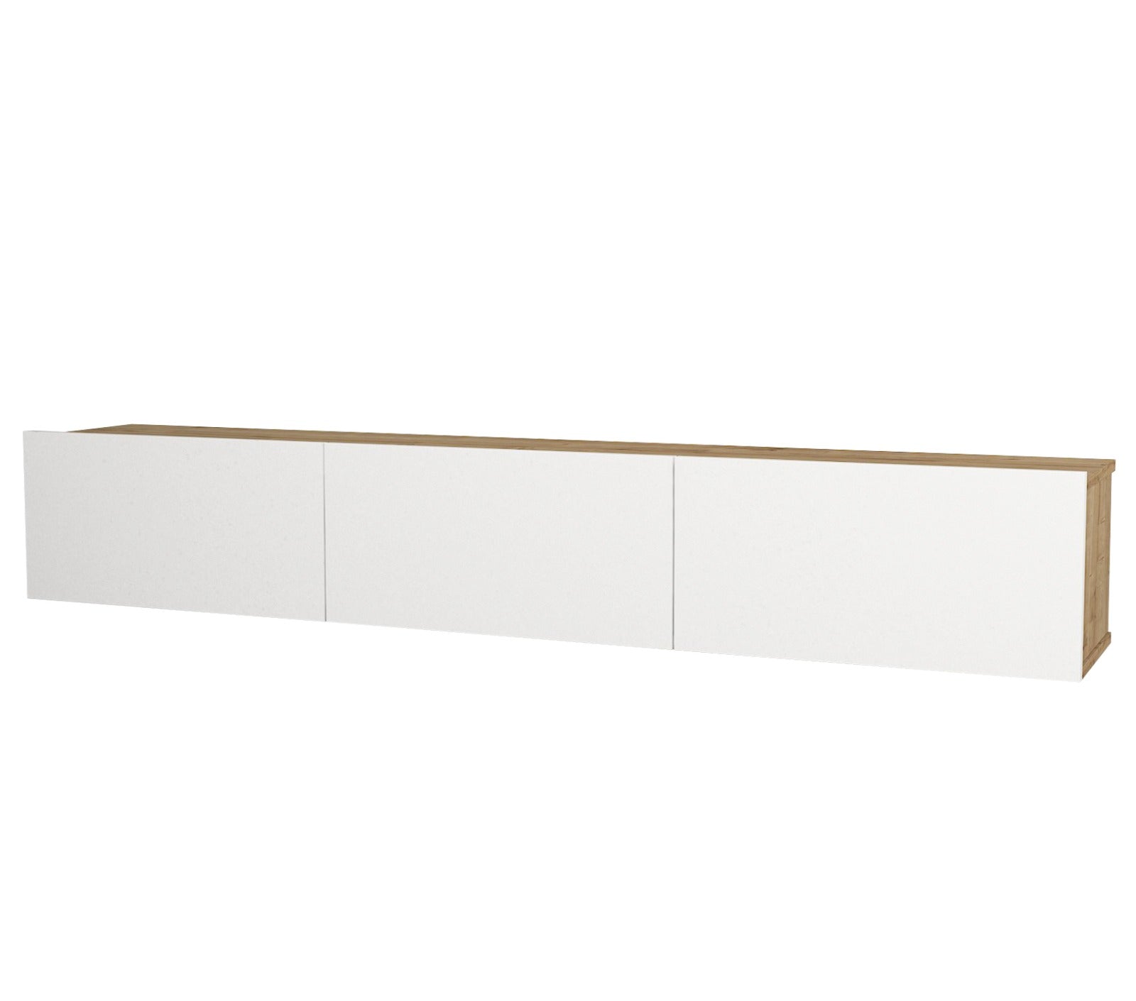 Stand TV Suspendu ALMAD 180cm - Chêne et Blanc Stand TV Suspendu ALMAD 180cm - Chêne et Blanc