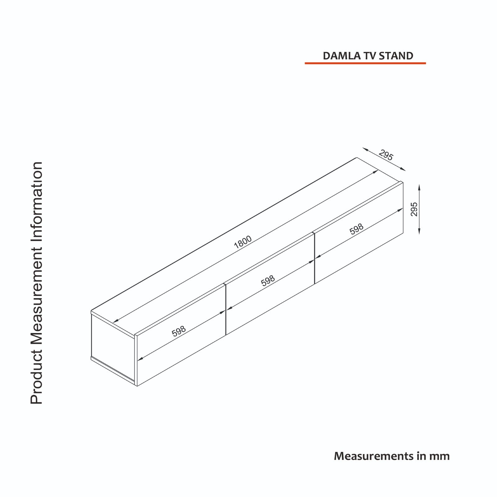 Stand TV Suspendu ALMAD 180cm - Chêne et Blanc Stand TV Suspendu ALMAD 180cm - Chêne et Blanc