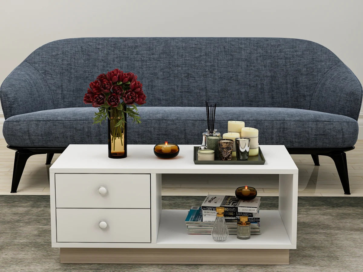 Table basse MOSKOVO blanche Table basse MOSKOVO blanche
