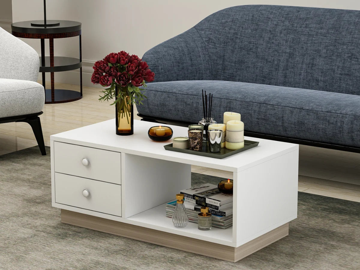 Table basse MOSKOVO blanche Table basse MOSKOVO blanche
