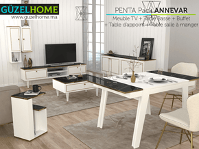 Penta exclusif ANNEVAR - Meuble TV - Table Basse - Table d'appoint - Meubles de décoration chez GÜZELHOME Maroc