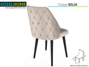 moderne tapissée BELIN - Beige clair - Salle - Meubles de décoration chez GÜZELHOME Maroc