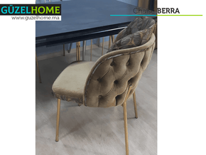 Chaise tapissée BERRA - Ameublement intérieur - Salle - Meubles de décoration chez GÜZELHOME Maroc