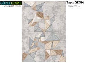 Tapis moderne imprimé GEOM - Salon et séjour - Ameublement d'intérieur - Meubles de décoration chez GÜZELHOME Maroc
