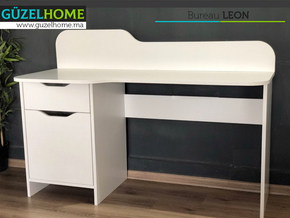 Bureau moderne avec rangement LEON 140cm - Meubles de décoration chez GÜZELHOME Maroc