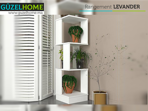 Rangement LEVANDER - Blanc - Meubles de décoration chez GÜZELHOME Maroc