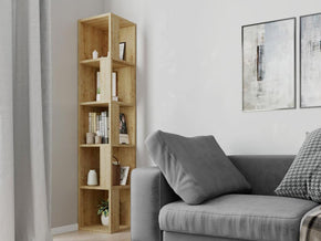 Bibliothèque-Étagères de rangement PIANO 159 cm - Chêne - Meubles de décoration chez GÜZELHOME Maroc