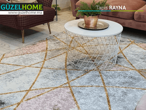 Tapis moderne imprimé RAYNA 190x300 - Salon et séjour - Ameublement intérieur Maroc - Meubles de décoration chez GÜZELHOME Maroc