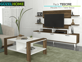 TEECIRE - Meuble TV et Table Basse - Salon et séjour - Meubles de décoration chez GÜZELHOME Maroc