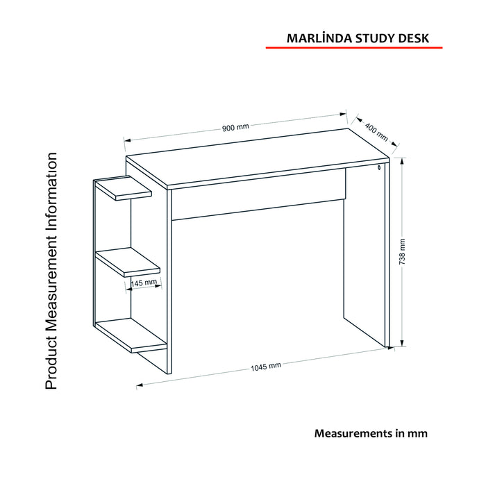 Bureau Marlinda - Blanc