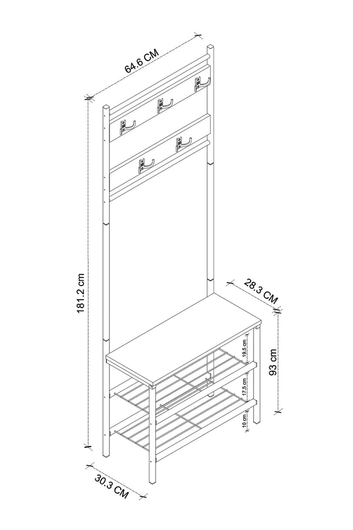 Porte-manteau Torric- Bois