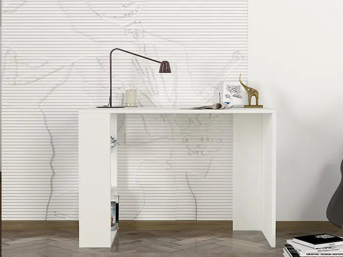 Bureau NETENYA 90 cm - Blanc - Travail et étude