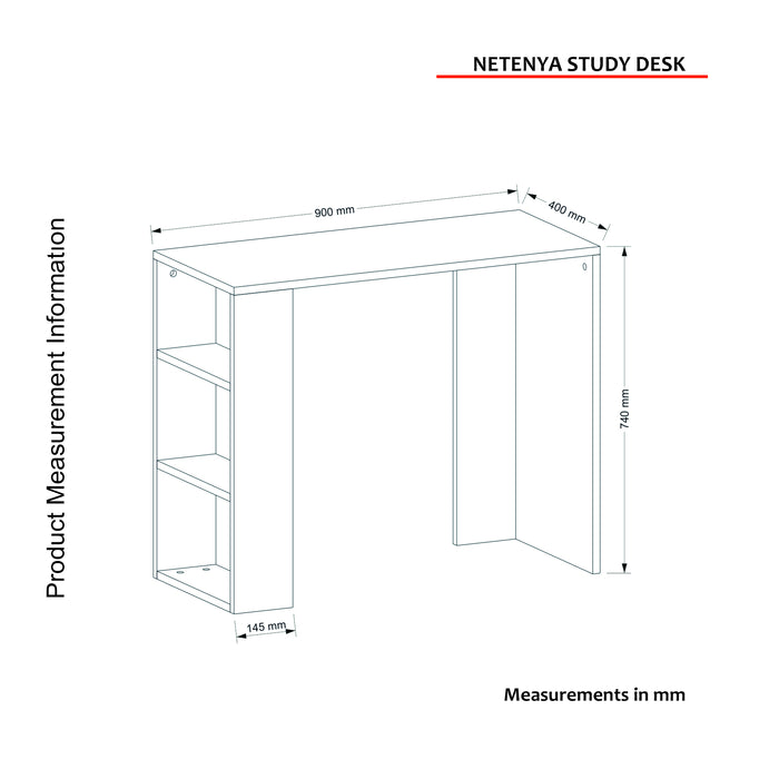 Bureau NETENYA 90 cm - Bois - Travail et étude