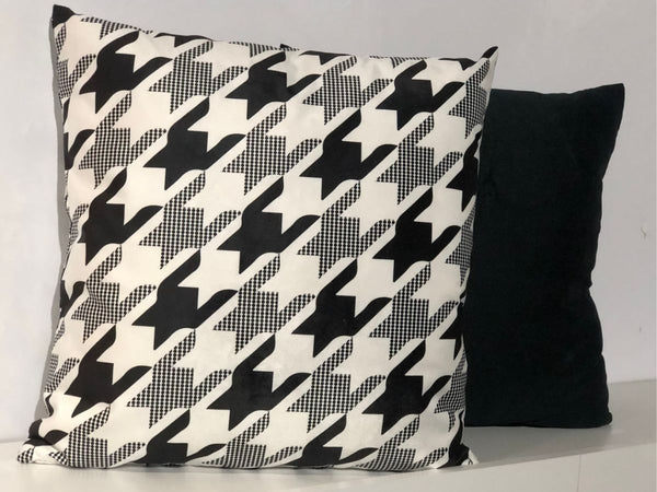 Keffieh (foulard) CLJ Charles Le Jeune - Noir Et Blanc Pied De Poule - Coton - 105x105 Cm