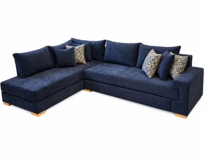 Canape d_angle bleu marine maroc
