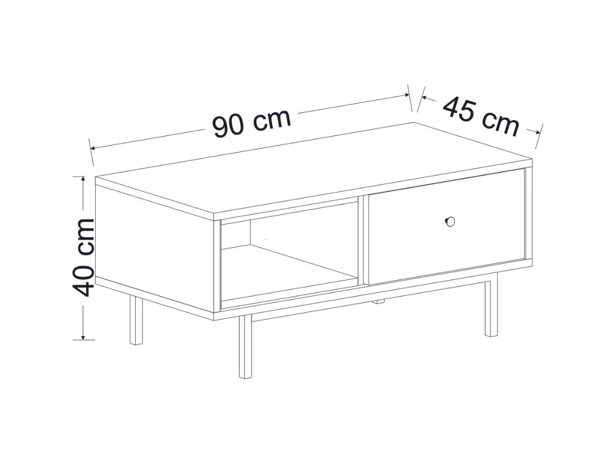 Table Basse BARS  Anthracite