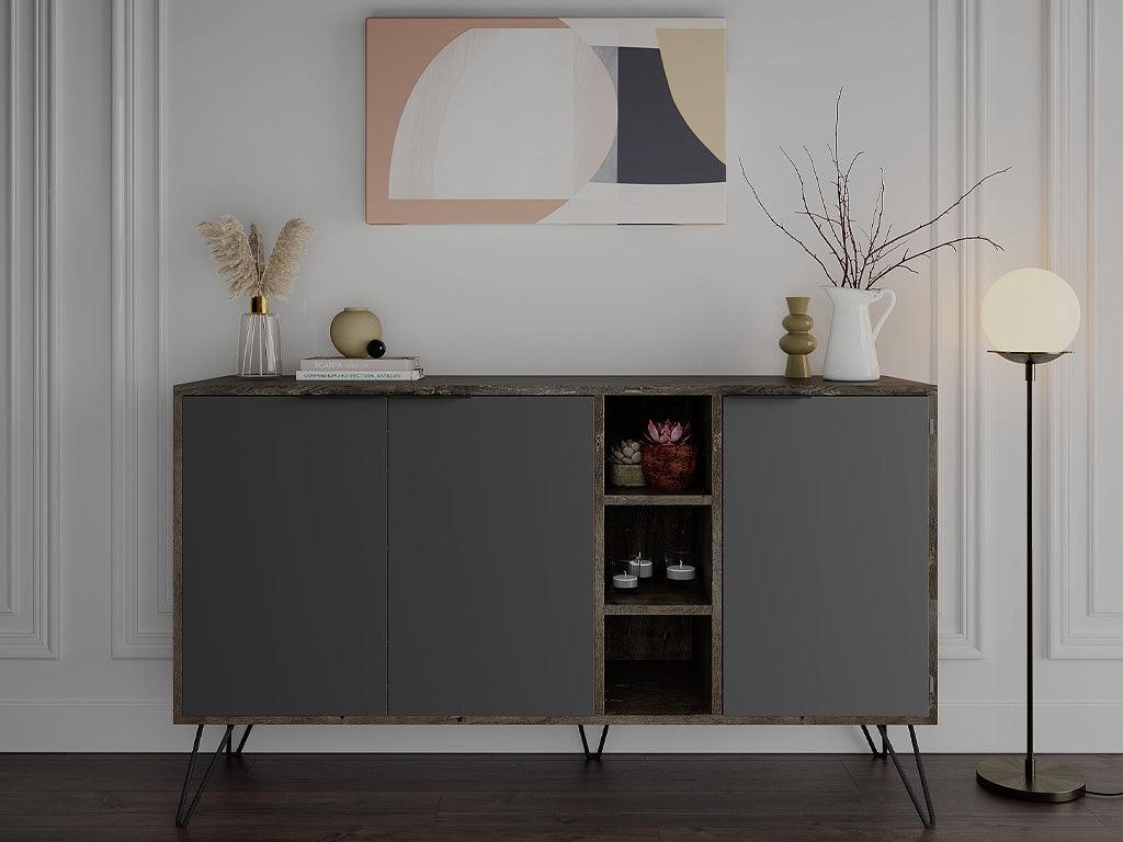 Console Buffet d'entrée CLARA 142 cm - design industriel