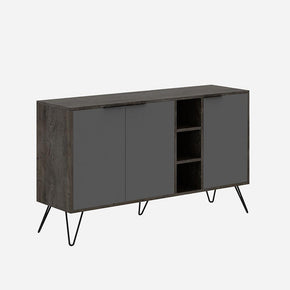 Console Buffet d'entrée CLARA 142 cm - design industriel — vue alternative