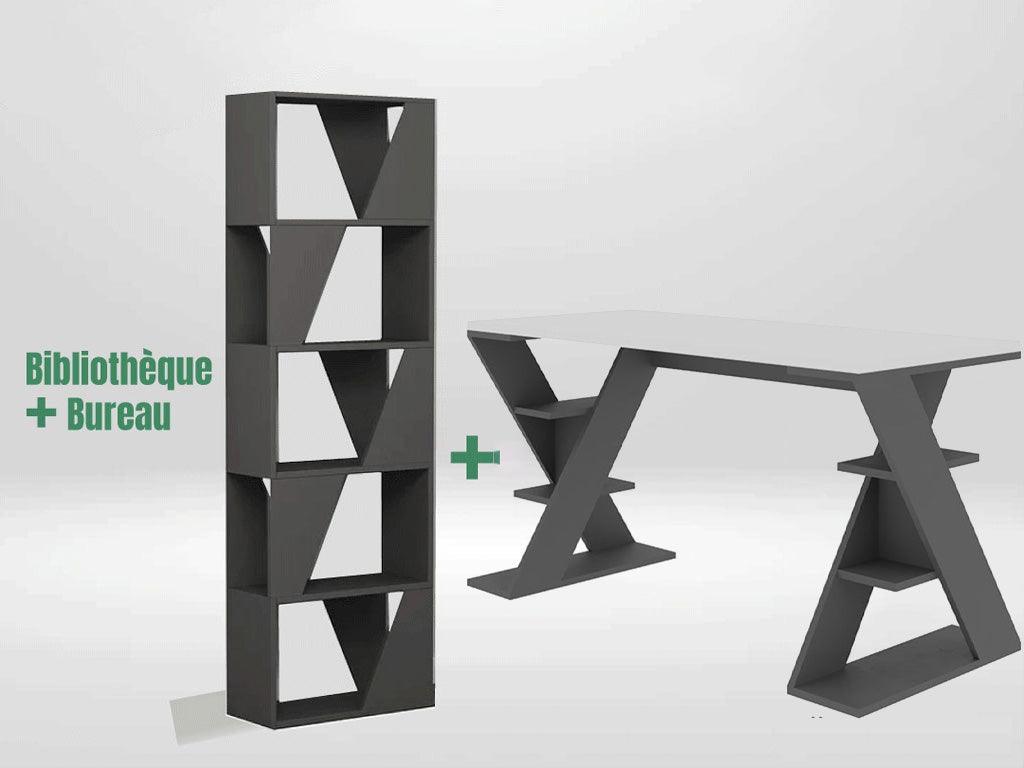 Pack HONEYFRAME - Blanc et Gris Anthracite - Étude et Travail