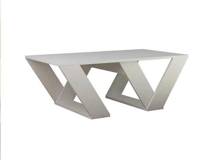 Table basse moderne PIPRA 110cm - Blanc