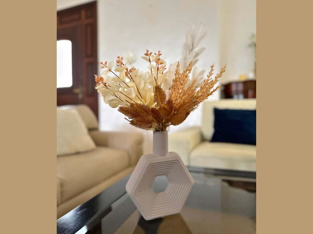 Plante artificielle  Composition florale - Douceur Dorée