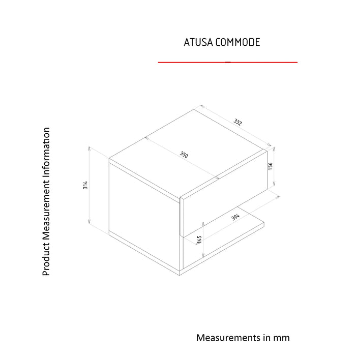 Table de chevet ATUSA