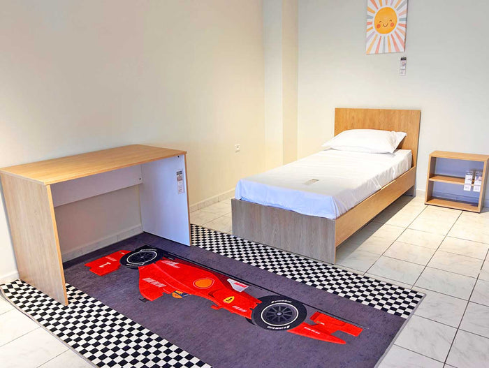 Pack Chambre d'enfant Lit + table de chevet + sommier + Matelas+ bureau + Tableau gratuit