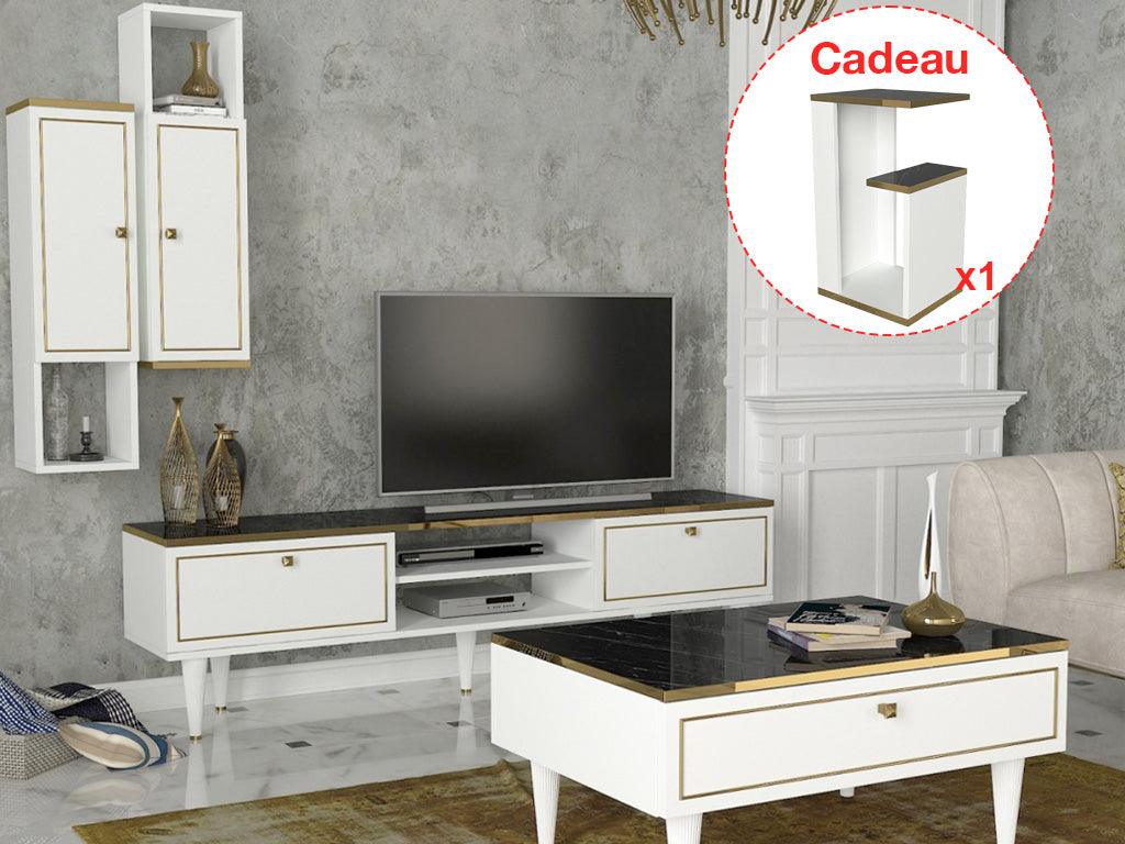Pack ANNEVAR - Meuble TV et Table Basse - Salon ou Séjour