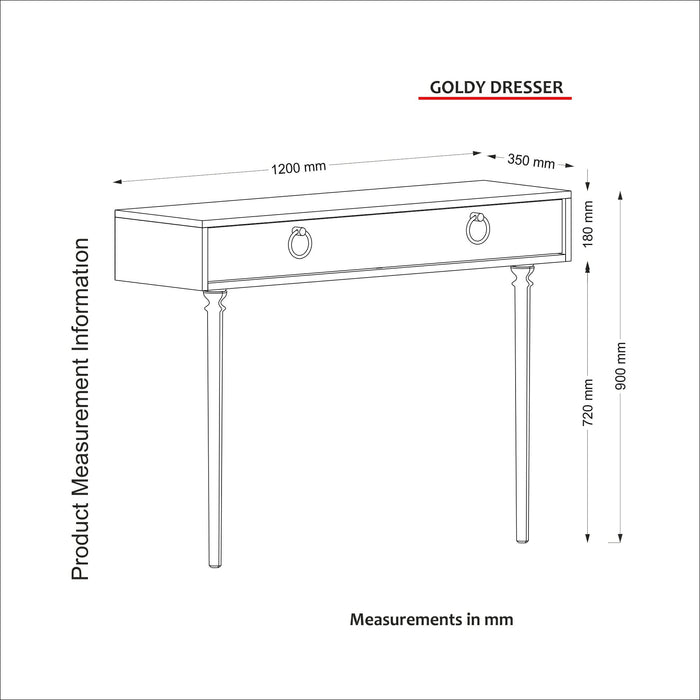 Console Goldy - Noyer