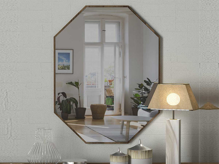 Miroir LOST avec cadre en bois