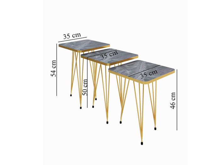 Ensemble de Tables d'appoint YUFA