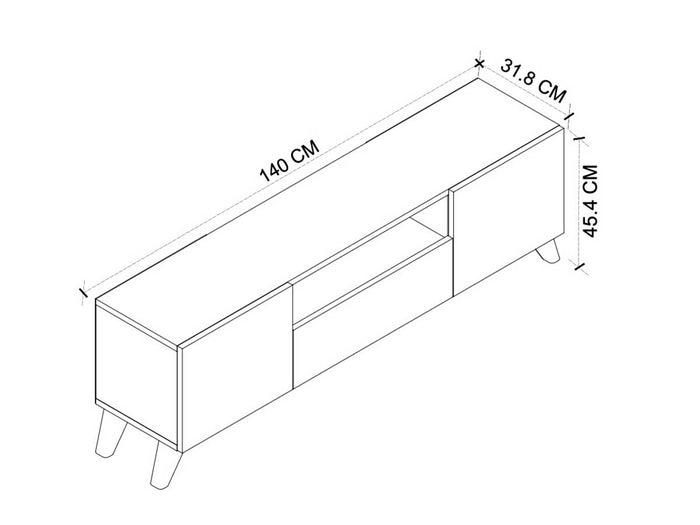 Meuble TV  140cm STYLE