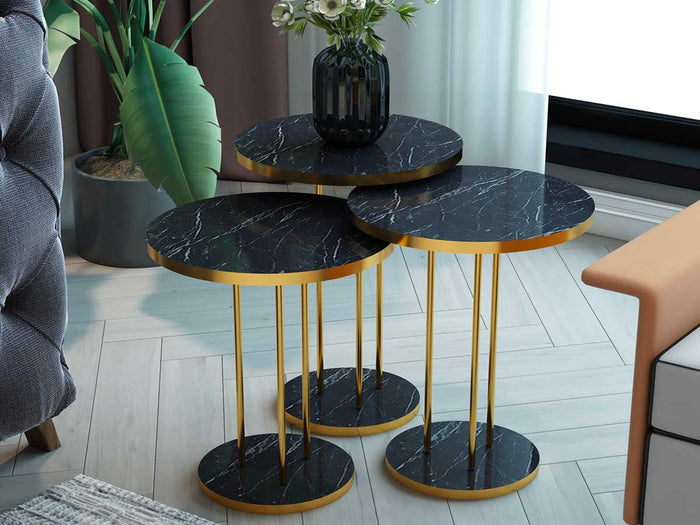 Ensemble de tables d'appoint DARK