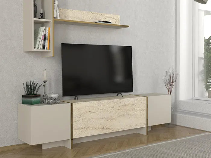 Meubles TV Veyron - Travertin