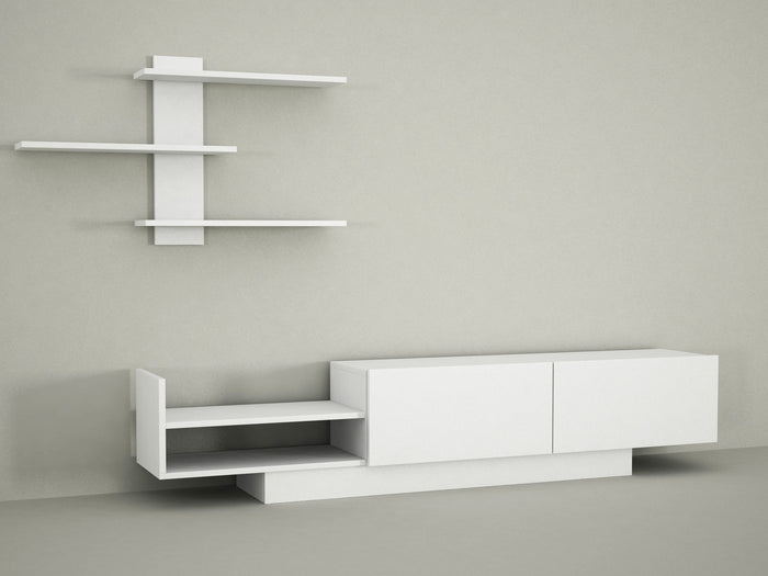 Meuble TV EGEMEN - Blanc