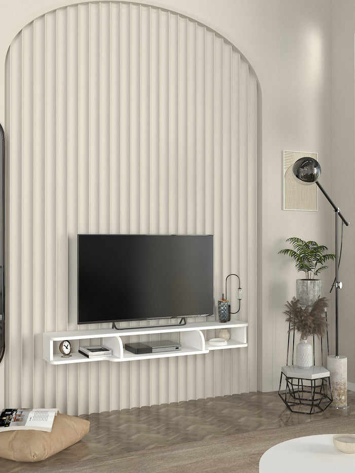 Meubles TV LEPPO - Blanc