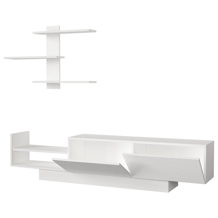 Meuble TV EGEMEN - Blanc