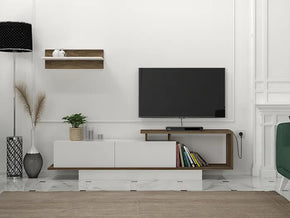 Meuble TV ASOS - Noyer et Blanc