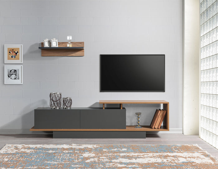 Meuble TV ASOS - Noyer et Noir