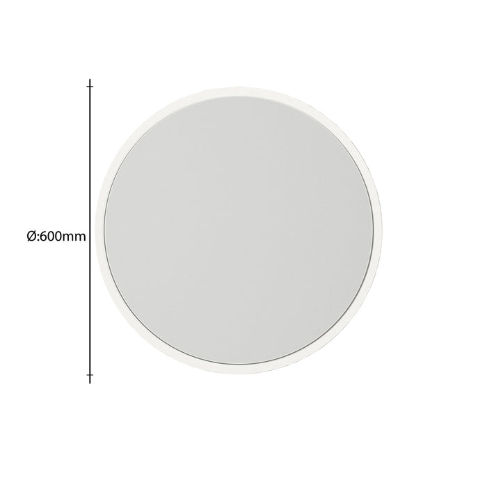 Miroir CATHI avec cadre rond en bois