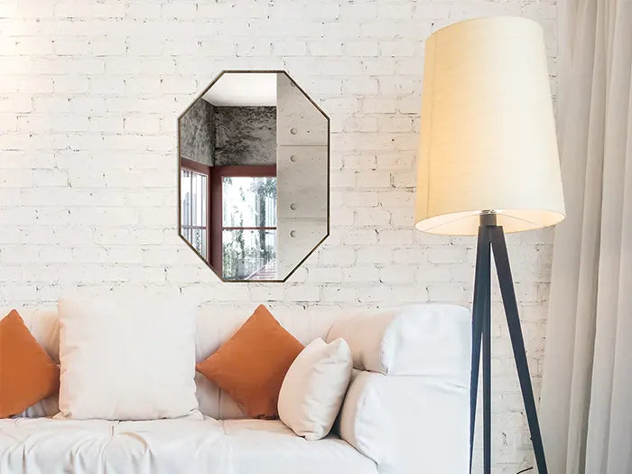 Miroir LOST avec cadre en bois
