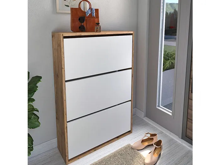 Meuble à chaussures DAYF - Blanc Chêne