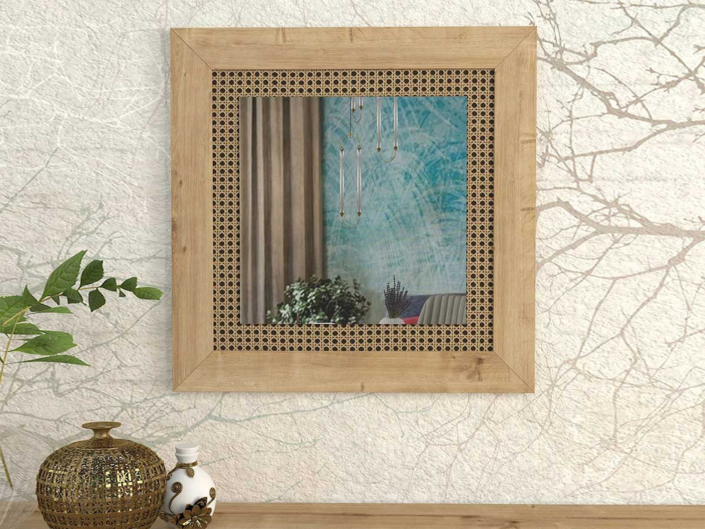 Miroir MADURA avec cadre en bois