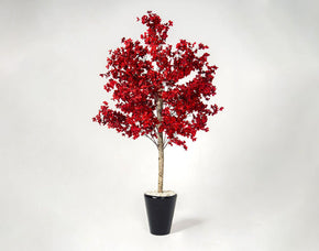 Plante artificielle Cherry Rouge Élégance