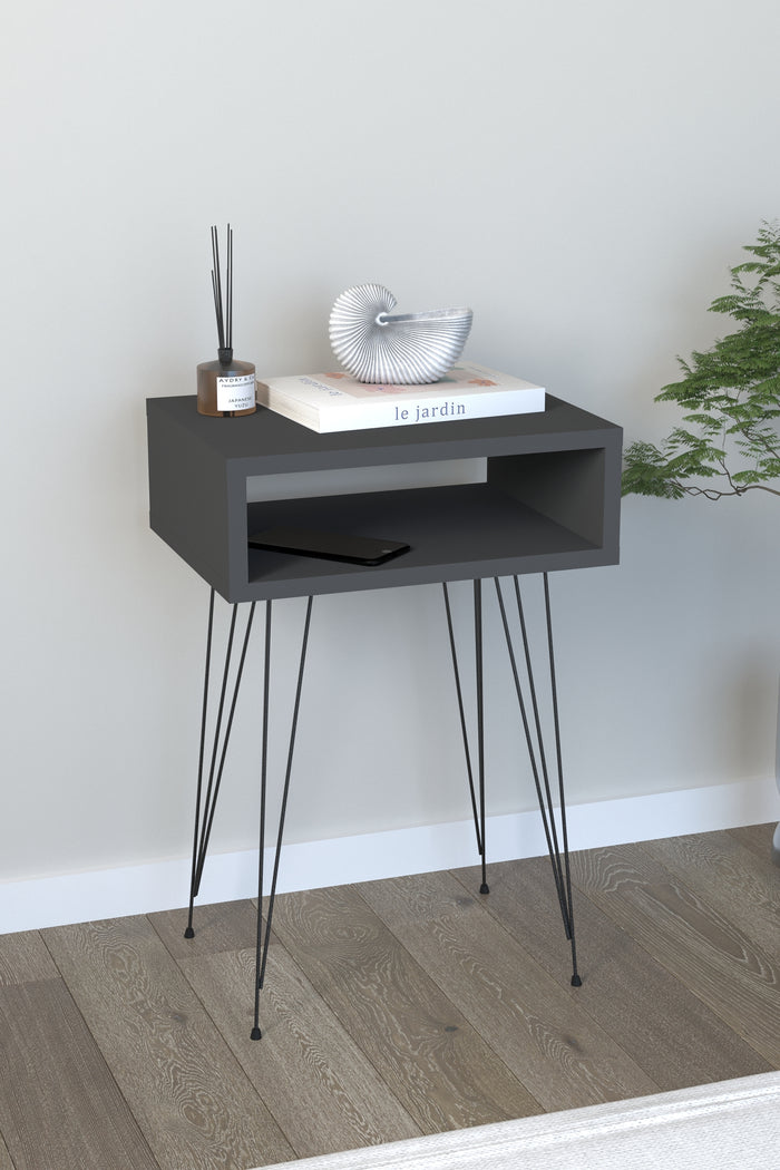 Table d'Appoint Kaelen - Gris Anthracite