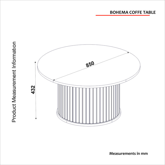 Bohema Coffee Table - Chêne